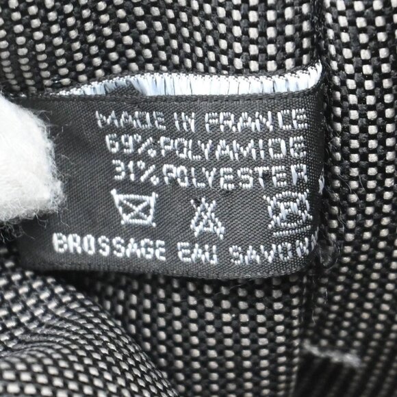 HERMES Logo Herline MM Hand Tote Bag Canvas Gray SHW Made In France 38KA972 - Picture 15 of 16